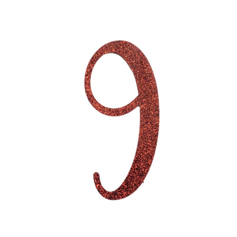 Single Number Toppers 4" x 2"