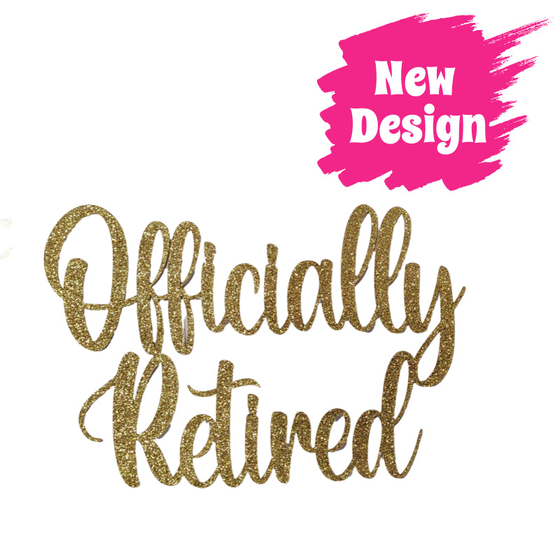 Cake Topper - Officially Retired