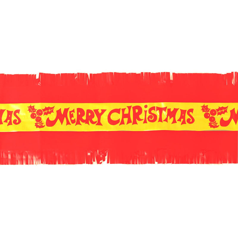 Merry Christmas Cake Frill - 83mm X 7.3m