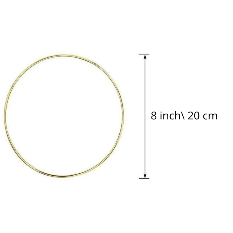 Floral Brass Hoop 8"dia
