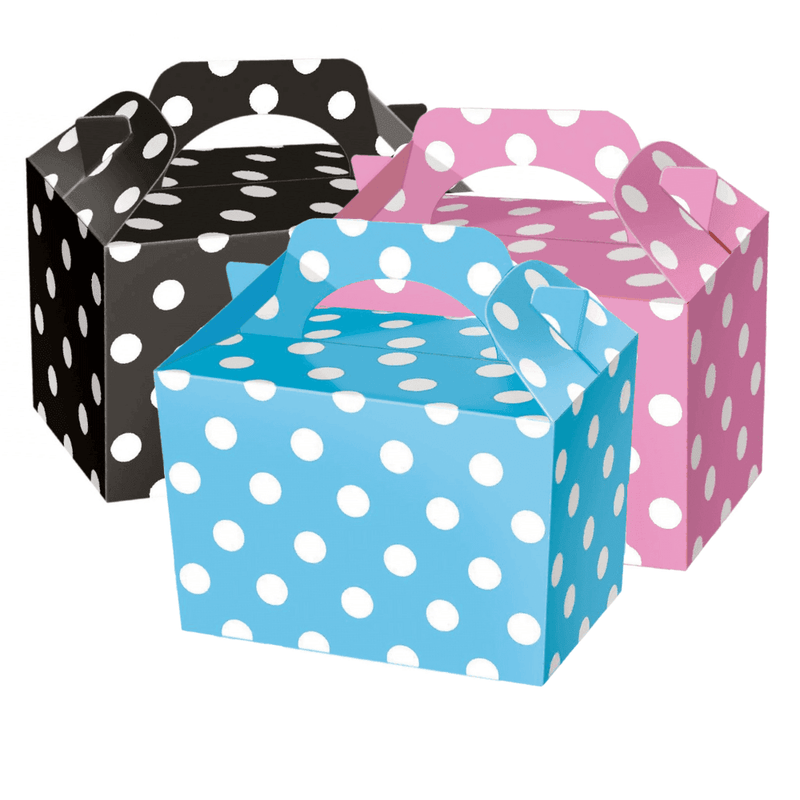 Polka Dot Sweet-Cake Box With Handle
