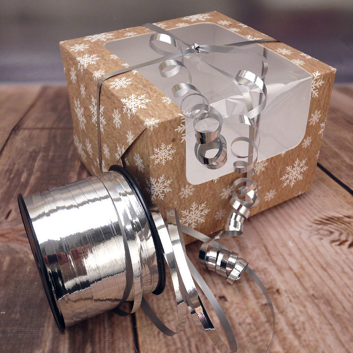 Silver Curling Ribbon 5mm x 250mt