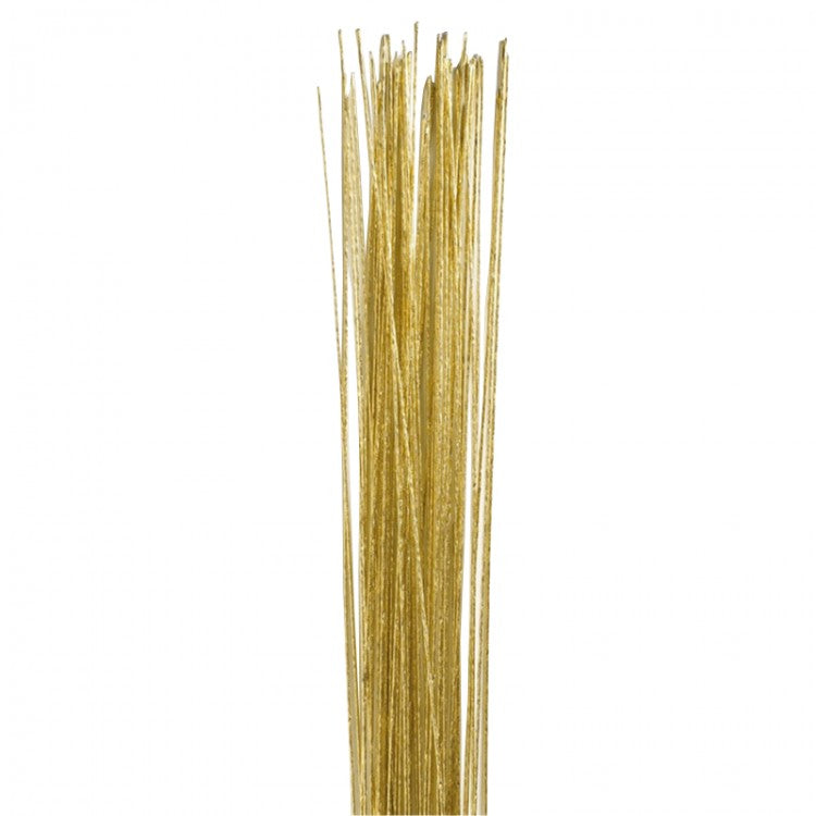 Gold Colour Floral Wire - 24g 50pk