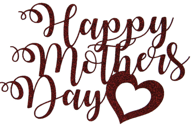 Cake Topper - Mothers Day - Red