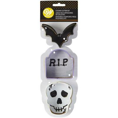 Wilton : Metal Cutter Set - Bat, Stone, Skull - Set of 3