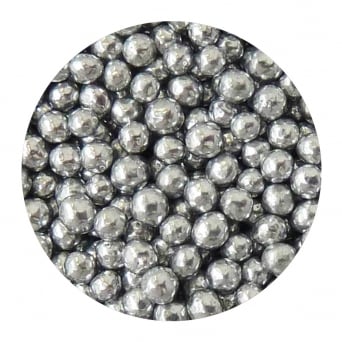 Large 7mm Dragees - Pearl Silver 50g